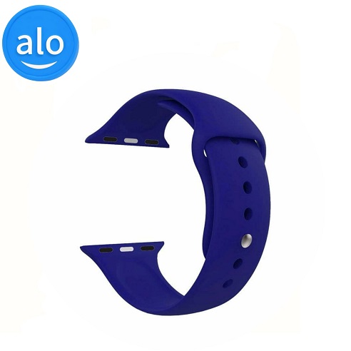 بند اپل واچ سیلیکونی سایز 42/44/45/49 آبی کدر