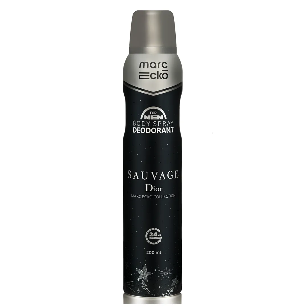 اسپری بدن مارک اکو مدل ساوج دیور SAUVAGE DIOR حجم 200 میل marc ecko — تصویر ۲