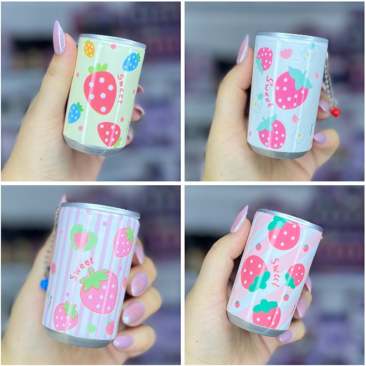 دستمال مرطوب قوطی فانتزی توت فرنگی ا Strawberry Fancy Can Wet Wipes — تصویر ۴
