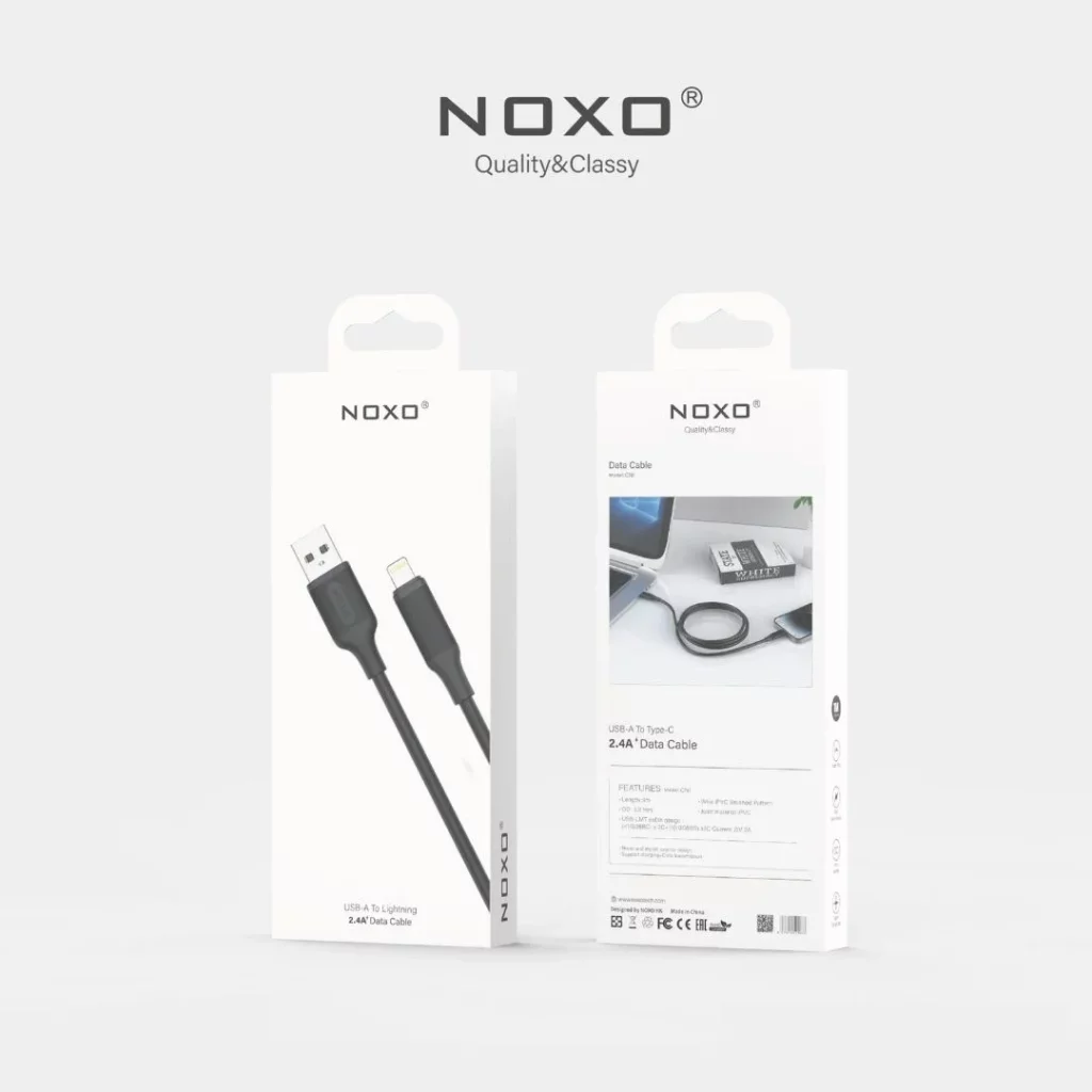کابل تبدیل USB-A به Lightning نوکسو مدل CN-1 طول 1متر — تصویر ۳