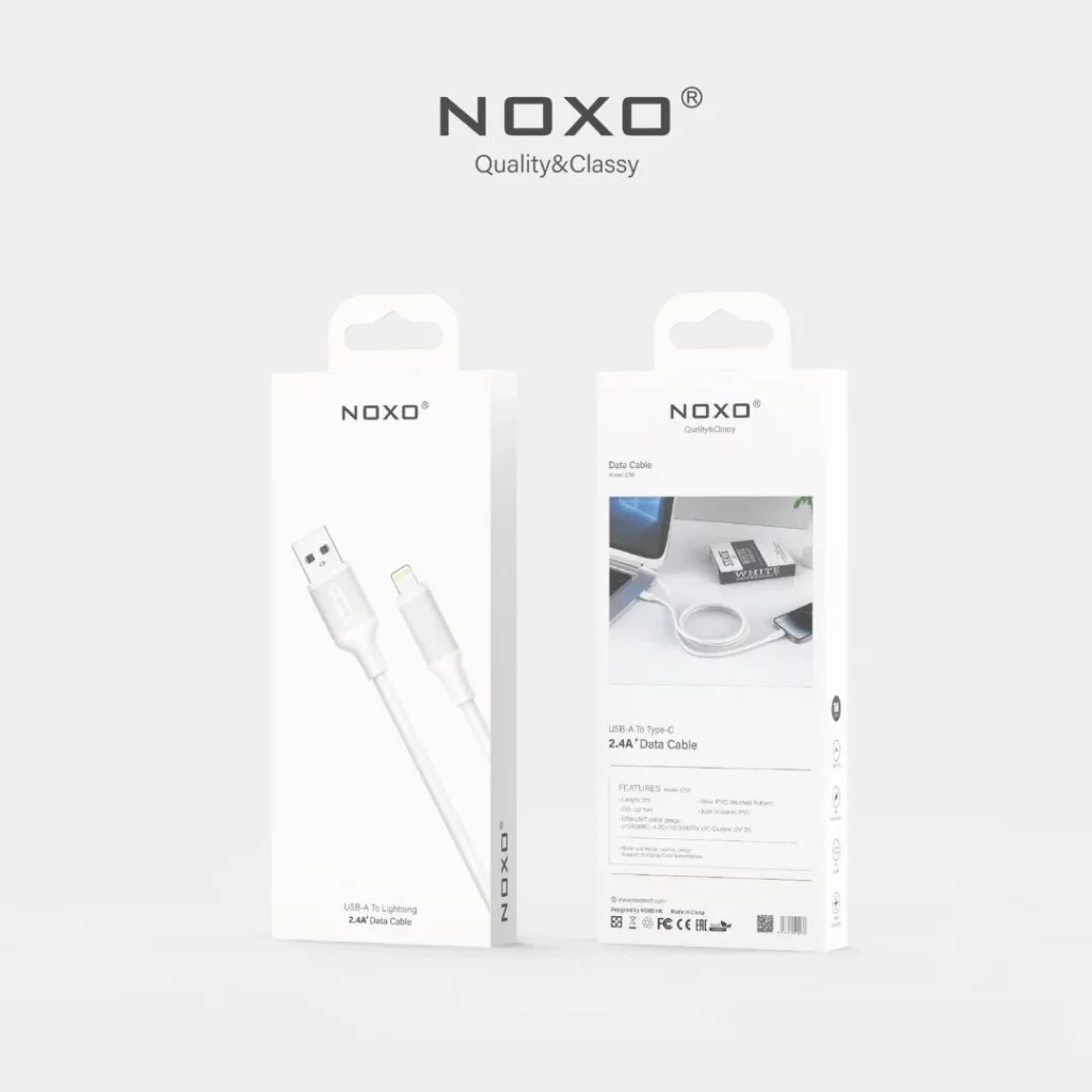 کابل تبدیل USB-A به Lightning نوکسو مدل CN-1 طول 1متر — تصویر ۵