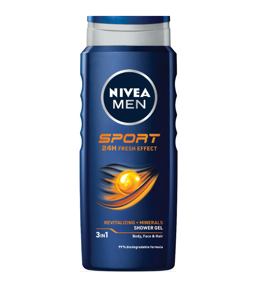 شامپو سر و بدن مردانه نیوا NIVEA مدل SPORT حجم 500 میل