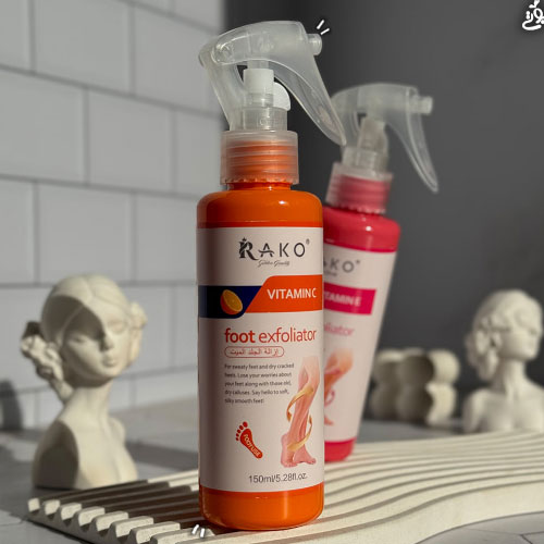 اسپری لایه بردار ترک پا راٰکو حجم 150 میل RAKO ا RAKO Foot Crack Exfoliating Spray150 ml