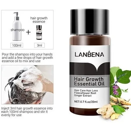 روغن رشد و تقویت مو لانبنا ا Lanbana Hair Growth and Strengthening Oil — تصویر ۴
