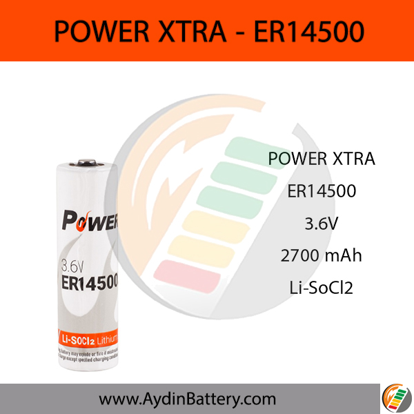 باتری لیتیومی پاوراکسترا POWER XTRA-ER14500 — تصویر ۲