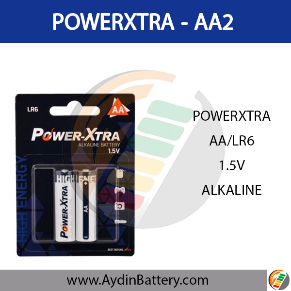 باتری قلمی پاوراکسترا POWERXTRA-AA2 — تصویر ۳