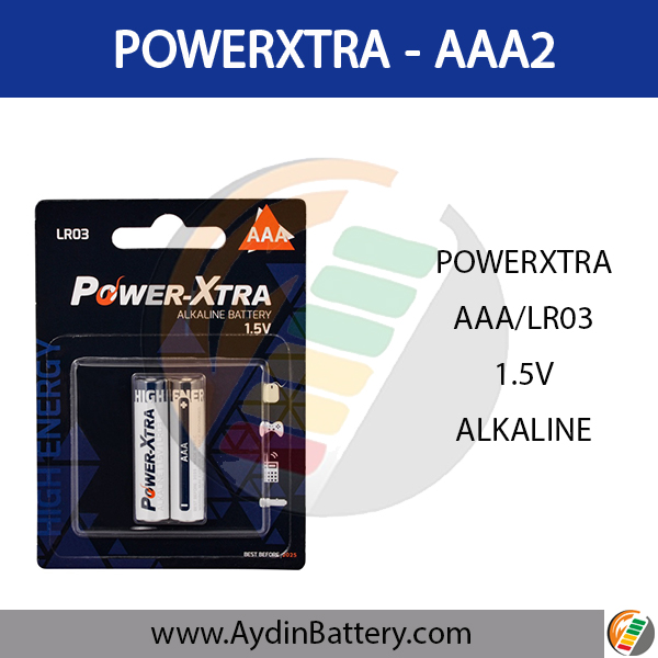 باتری نیم قلمی پاوراکسترا POWERXTRA-AAA2 — تصویر ۳