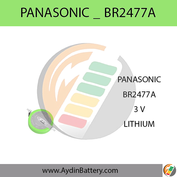باتری سکه ای لیتیومی پاناسونیک PANASONIC-BR2477A — تصویر ۲