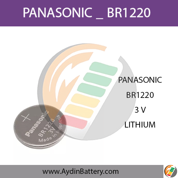 باتری سکه ای لیتیومی پاناسونیک PANASONIC-BR1220 — تصویر ۲