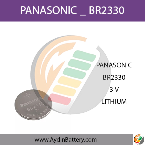باتری سکه ای لیتیومی پاناسونیک PANASONIC-BR2330 — تصویر ۲