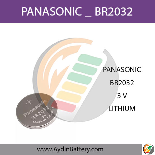 باتری سکه ای لیتیومی پاناسونیک PANASONIC-BR2032 — تصویر ۲
