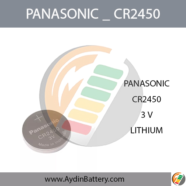 باتری سکه ای لیتیومی پاناسونیک PANASONIC-CR2450 — تصویر ۲