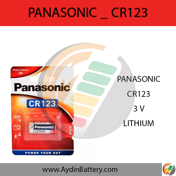 باتری لیتیومی پاناسونیک PANASONIC-CR123 — تصویر ۲