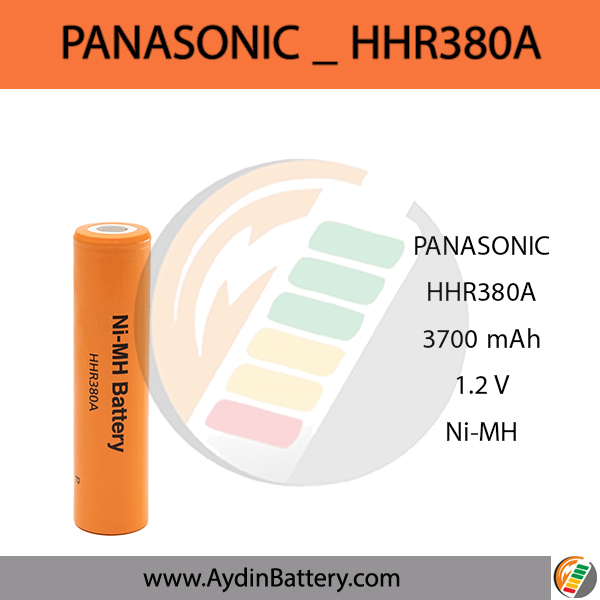 باتری قابل شارژ پاناسونیک PANASONIC-HHR380A- 3700mAh — تصویر ۲