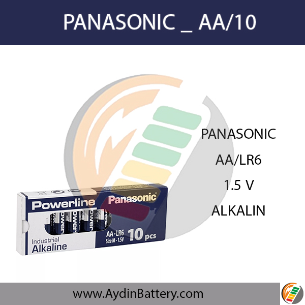 باتری قلمی آلکالاین پاناسونیک PANASONIC-AA10 — تصویر ۲