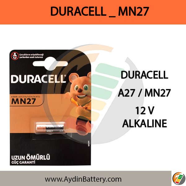 باتری آلکالاین دوراسل DURACELL- A27 — تصویر ۲