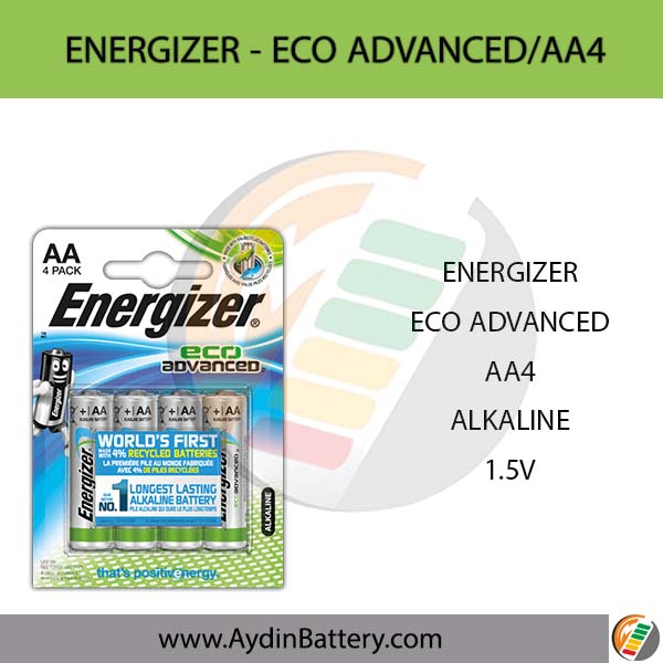 باتری قلمی آلکالاین انرجایزر ENERGIZER-AA4 ECO ADVANCED — تصویر ۲