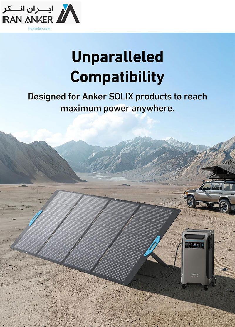 صفحه شارژ خورشیدی انکر Anker SOLIX PS400 Solar Panel 400W مدل A2437 — تصویر ۶