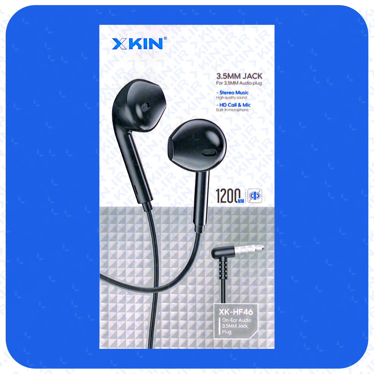 هندزفری ایکس کین مدل X KIN XK-HF46 سفید — تصویر ۲