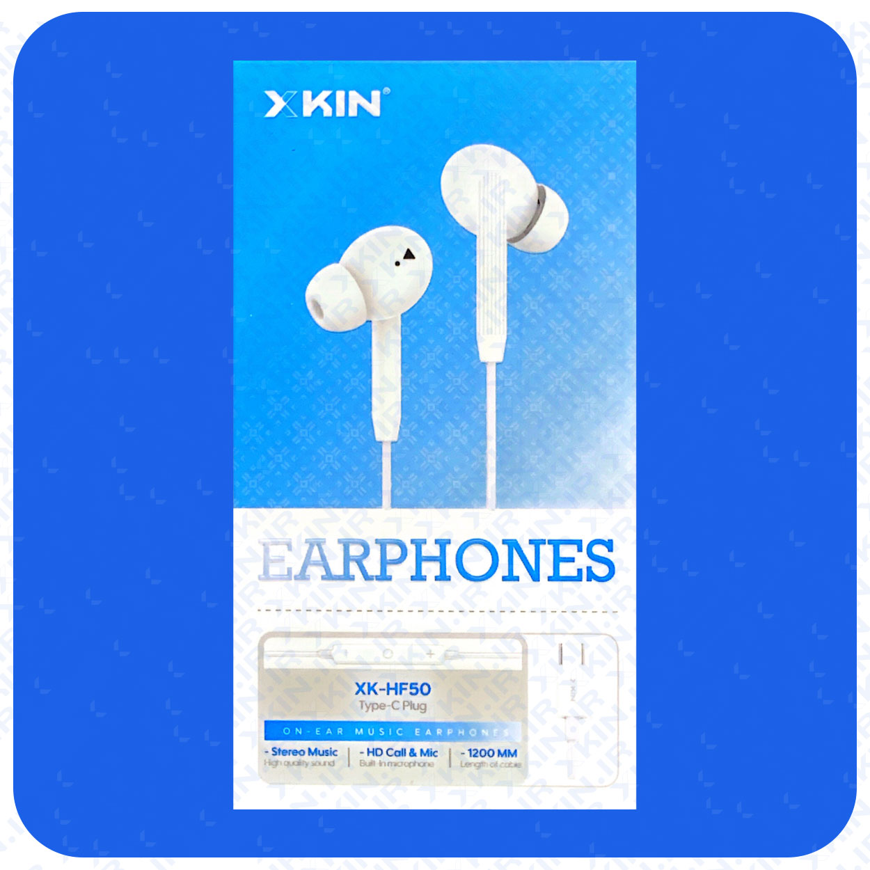 هندزفری ایکس کین مدل X KIN XK-HF50 سفید — تصویر ۲