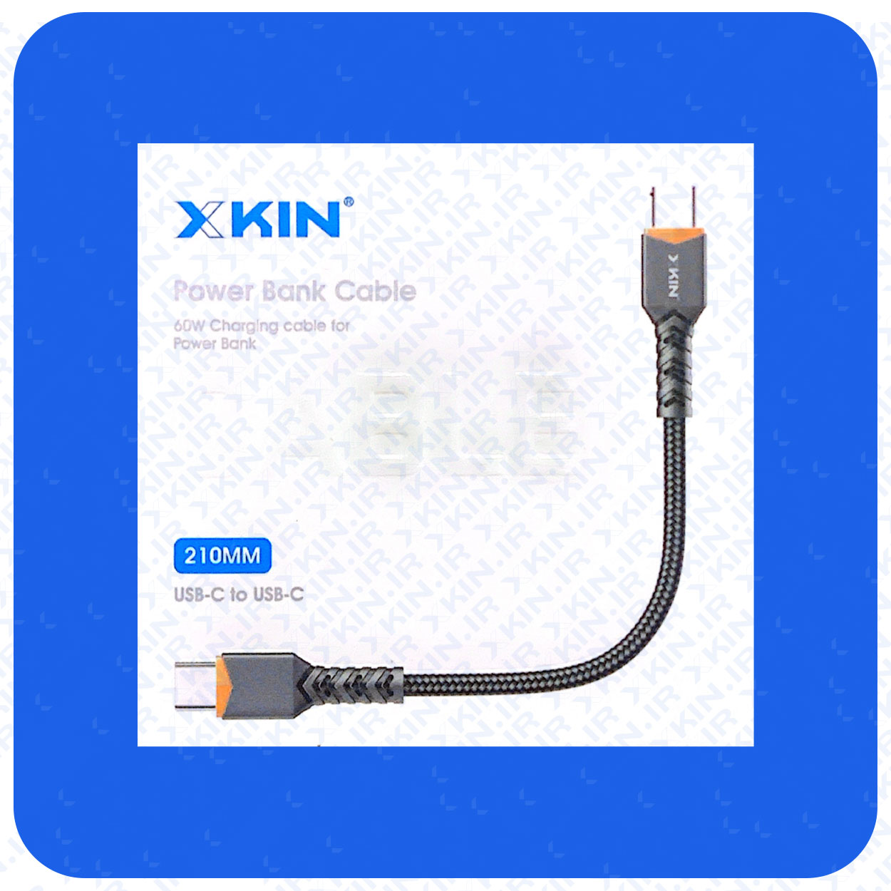 کابل شارژ USB-C به USB-C ایکس کین مدل XK-X160 — تصویر ۳