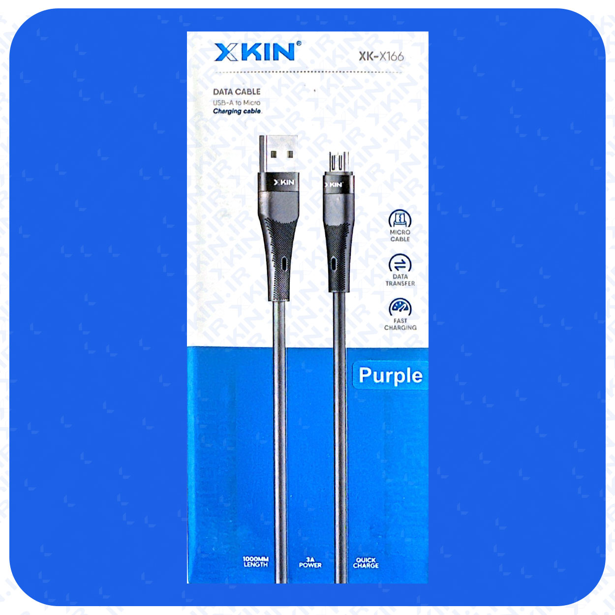 کابل شارژ USB به MICRO ایکس کین مدل XK-X166 طول 1 متر — تصویر ۲