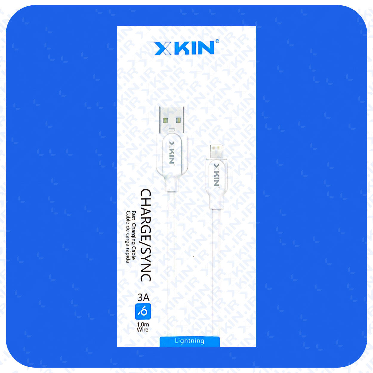 کابل شارژ USB به لایتنینگ ایکس کین مدل XK-CA26 طول 1 متر — تصویر ۲