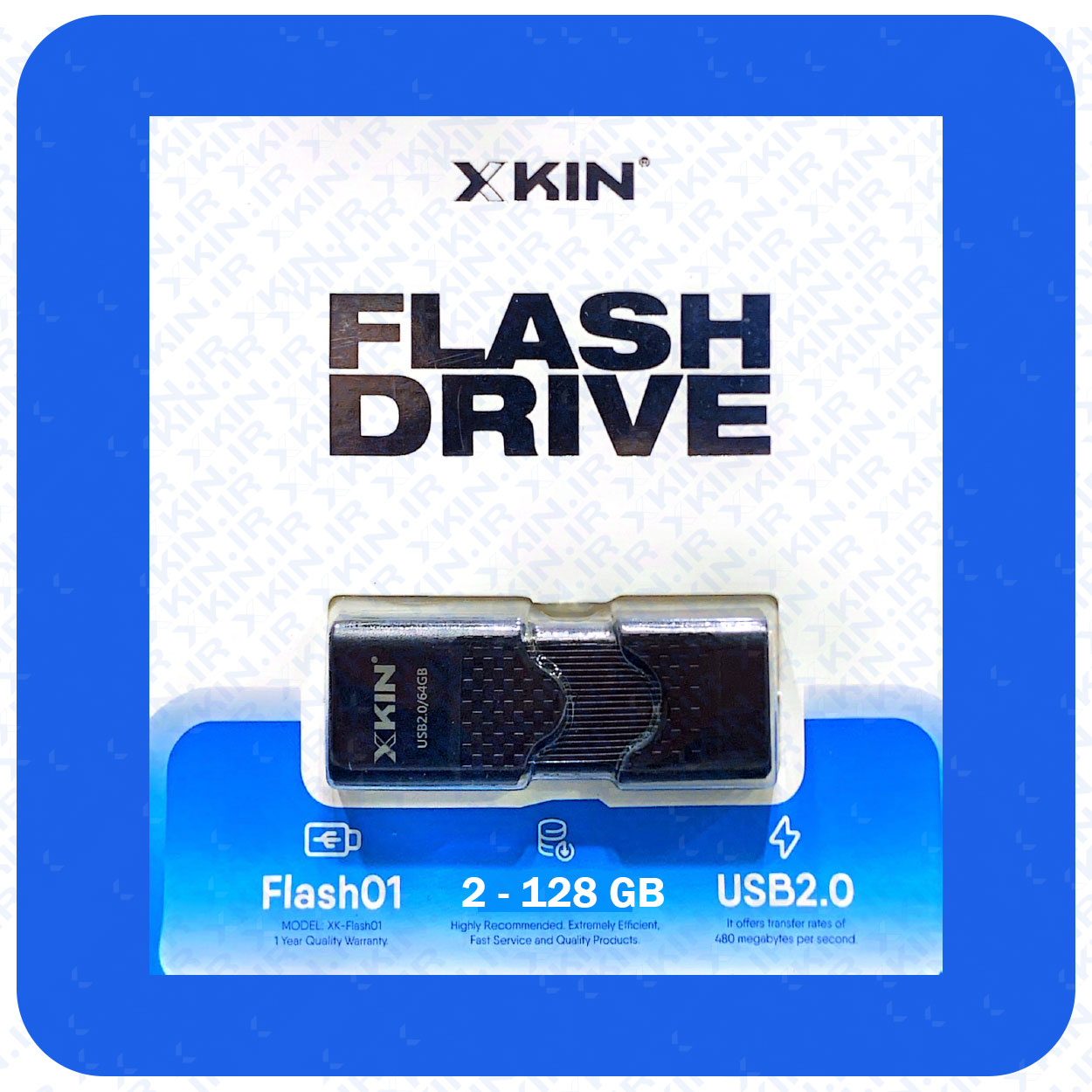 فلش مموری XKIN مدلXKFLASH01 ظرفیت 4 گیگابایت بهترین قیمت بازار نمایندگی رسمی واردکننده مستقیم گارانتی تعویض 1 ساله — تصویر ۲