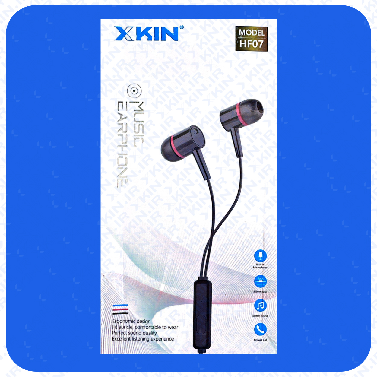 هندزفری ایکس کین مدل X KIN XK-HF07 — تصویر ۲