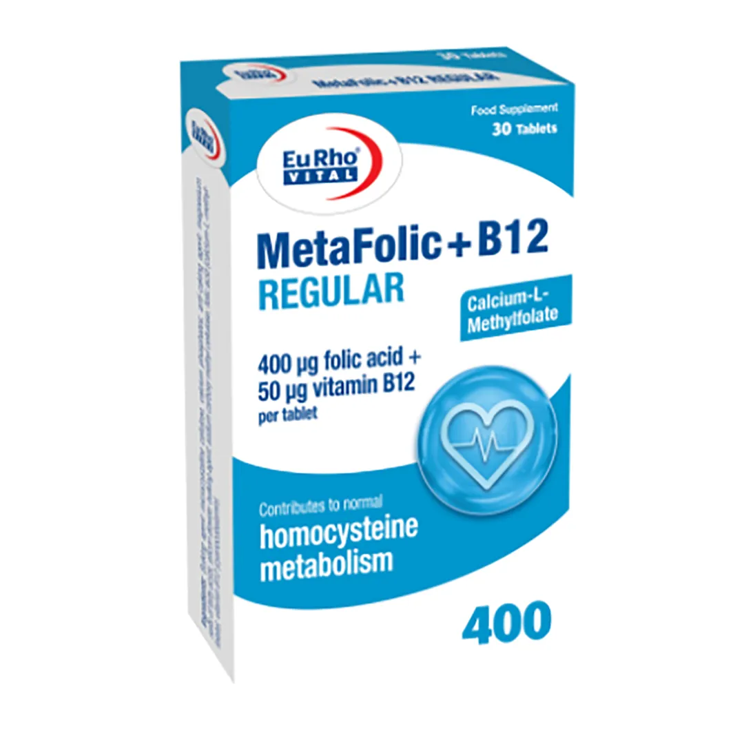 متافولیک پلاس ب12 رگولار یوروویتال (30 عدد)