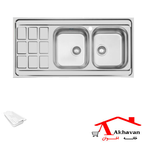 سینک ظرفشویی روکار کد 370S اخوان
