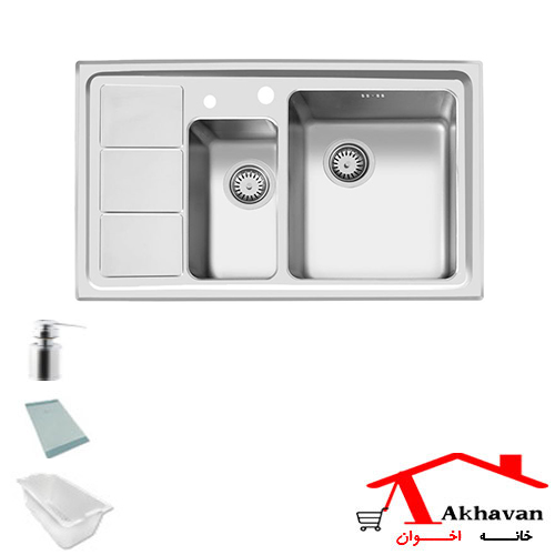 سینک ظرفشویی توکار کد 376 اخوان — تصویر ۲