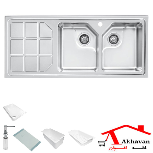 سینک ظرفشویی توکار کد 324 اخوان — تصویر ۲