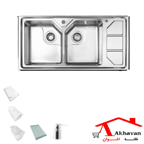 سینک ظرفشویی توکار کد 326 اخوان