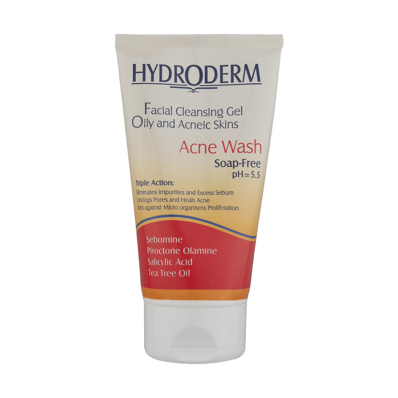 ژل شستشوی صورت هیدرودرم ضدجوش مدل Oily Skin وزن 150 گرم — تصویر ۲