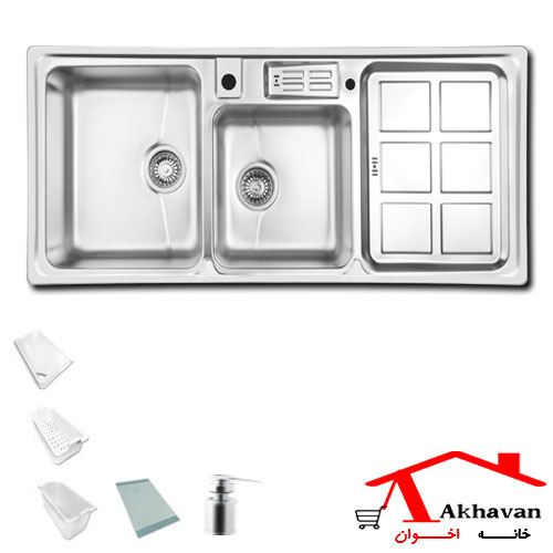 سینک ظرفشویی توکار کد 360 اخوان