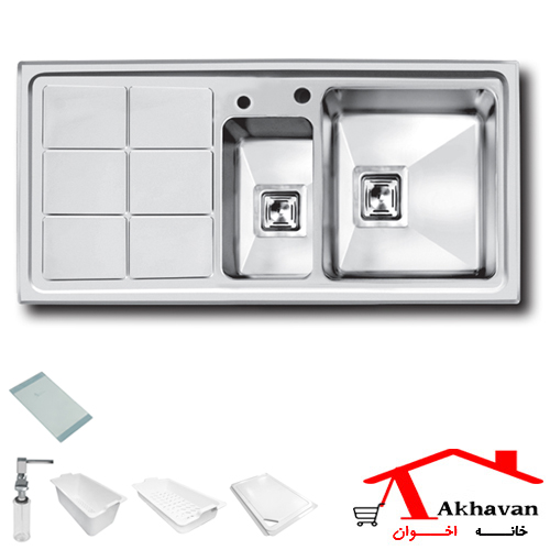 سینک ظرفشویی توکار کد 310 اخوان — تصویر ۲