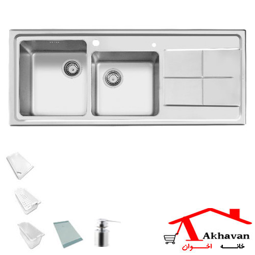 سینک ظرفشویی توکار کد 300 اخوان — تصویر ۲