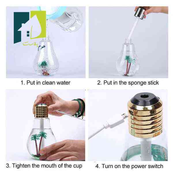 دستگاه بخور طرح لامپ — تصویر ۷