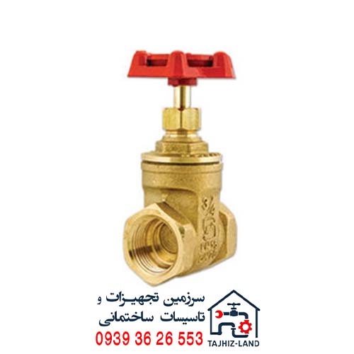 شیر فلکه کشویی سامین سایز 1,1/2 اینچ — تصویر ۲