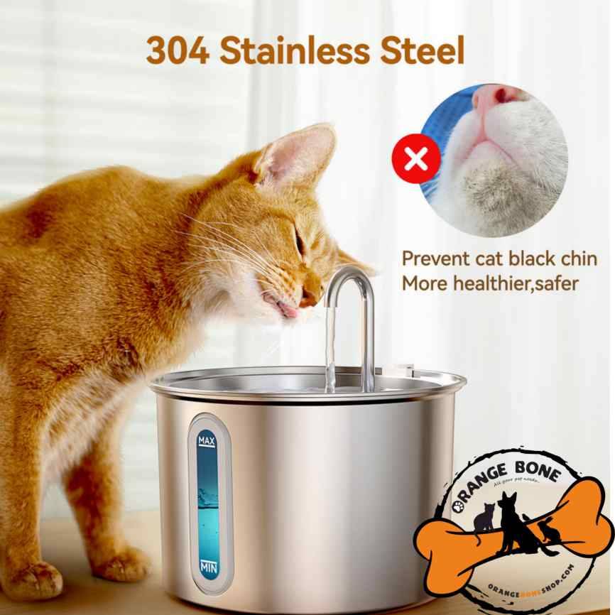 ظرف آبخوری استیل اتوماتیک گربه WF580 (3 لیتر) — تصویر ۵