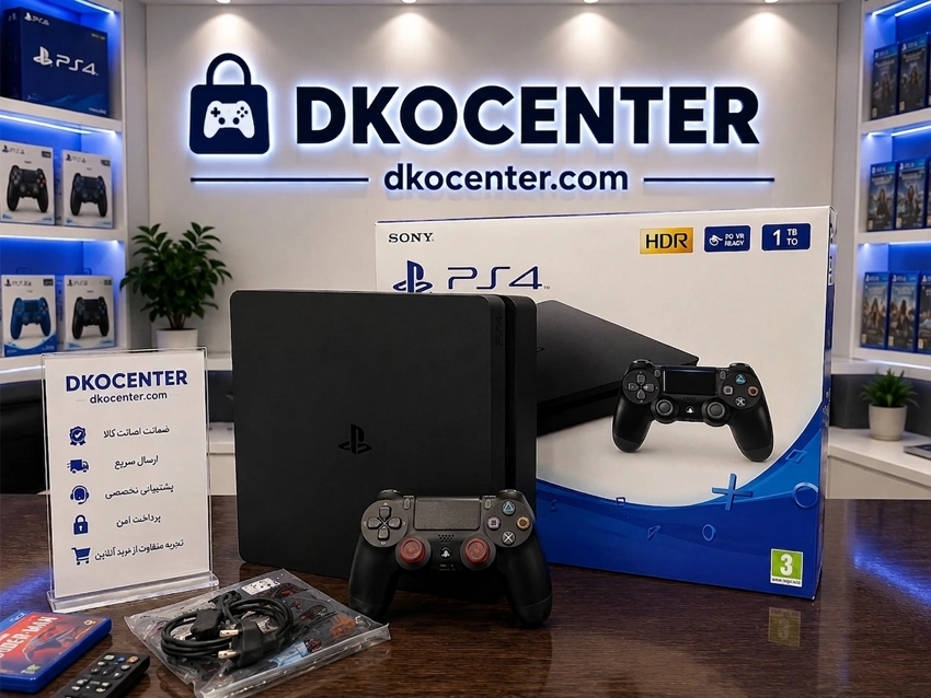 کنسول بازی سونی مدل Playstation 4 Slim ریجن اروپا ظرفیت 1 ترابایت کپی خور