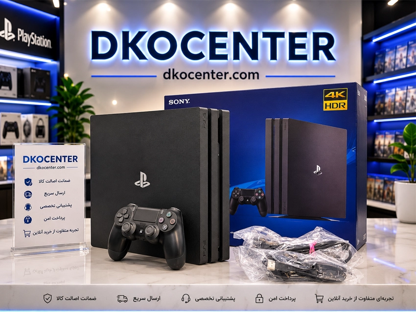 کنسول بازی سونی مدل Playstation 4 pro ریجن اروپا کپی خور ظرفیت 1 ترابایت