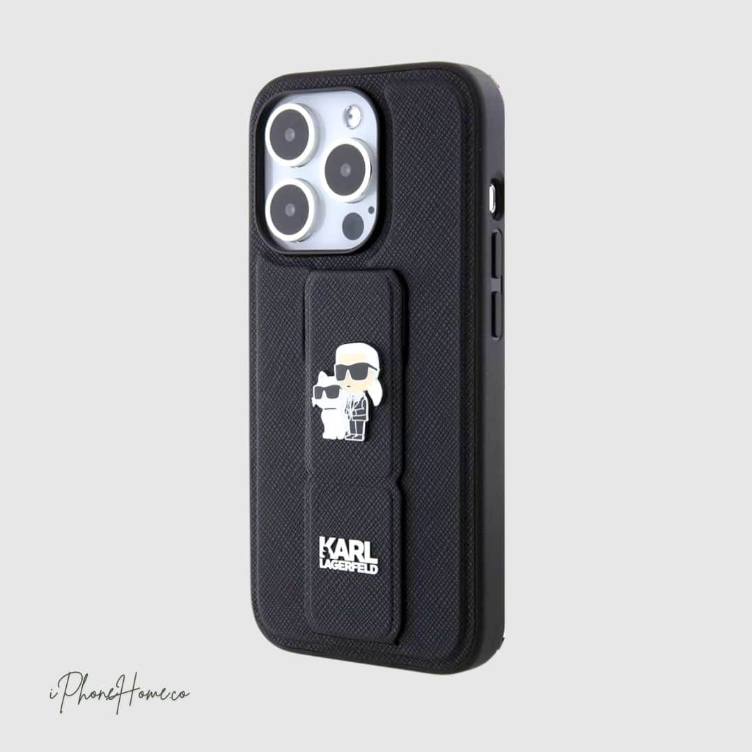 قاب کارل لاگرفلد karl Lagerfeld مشکی مناسب iPhone 15 Pro Max (6167)