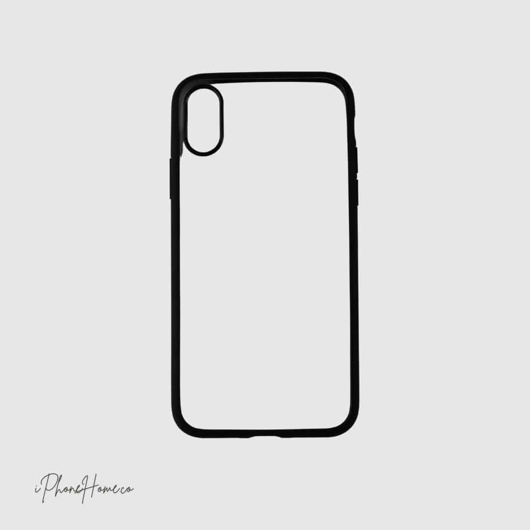 قاب اسلیکتو شفاف دور مشکی مناسب iPhone xs (7831)