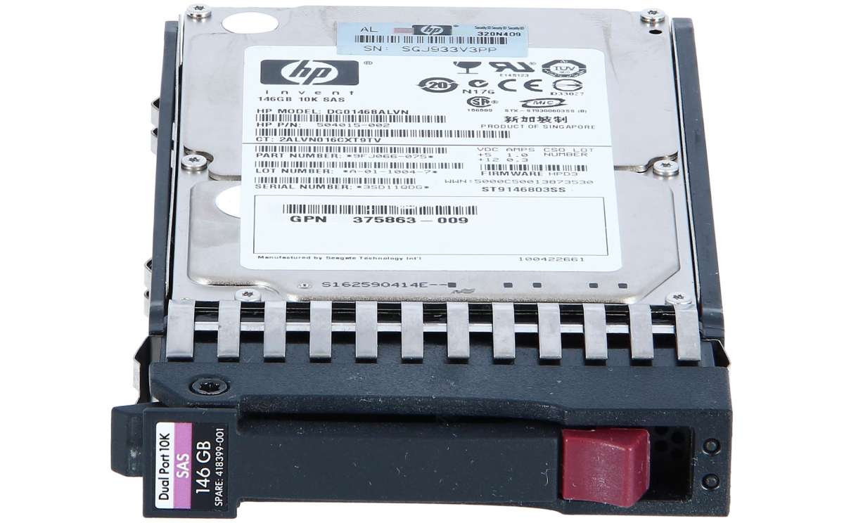 هارد سرور HP 146GB SAS 10K SFF G7
