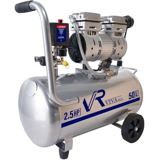 کمپرسور باد 50 لیتری سایلنت ویوارکس منبع مشکی VR50 — تصویر ۳