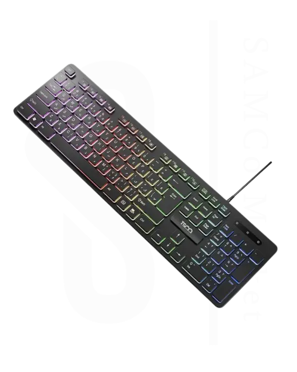کیبورد سیم دار بک لایت RGB تسکو مدل TK 8049