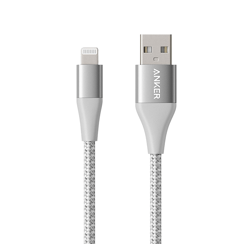 کابل تبدیل USB به لایتنینگ انکر مدل A8452 PowerLine II Plus طول 0.9 متر نقره ای