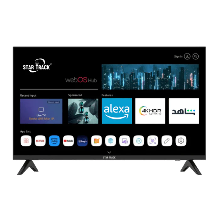 تلویزیون استار ترک 65 اینچ 4K اسمارت با webOS Hub مدل ST65K-LG2200WEB — تصویر ۲